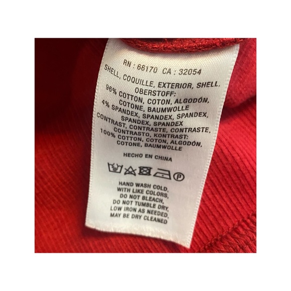 Anthropologie One Shoulder Long Sleeve Ruffle Top Red Medium - Picture 5 of 5